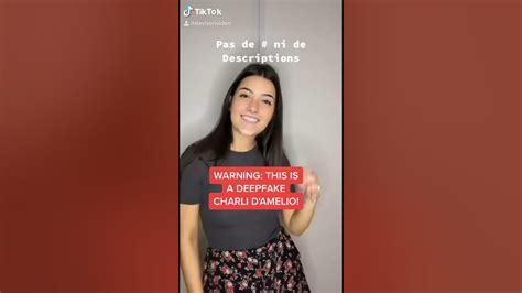 Deepfake Charli DAmelio: Why TikTok Needs To Ban Deepfakes